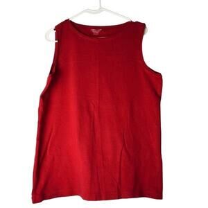 coldwater creek red tank capsule wardrobe large Egyptian cotton